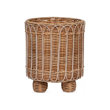 Provence Rattan 8" Round Planter