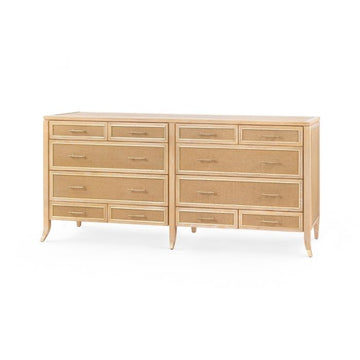Paulina 12 Drawer Dresser in Natural