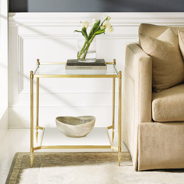 Square Pom End Table