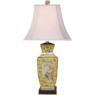 Yellow Medallion Lamp