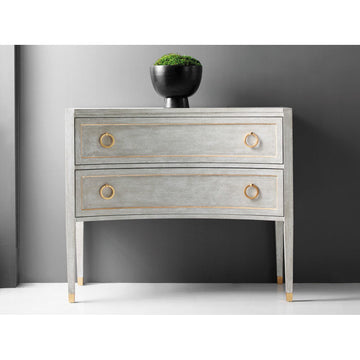 Gustavian Concave Two Drawer Commode