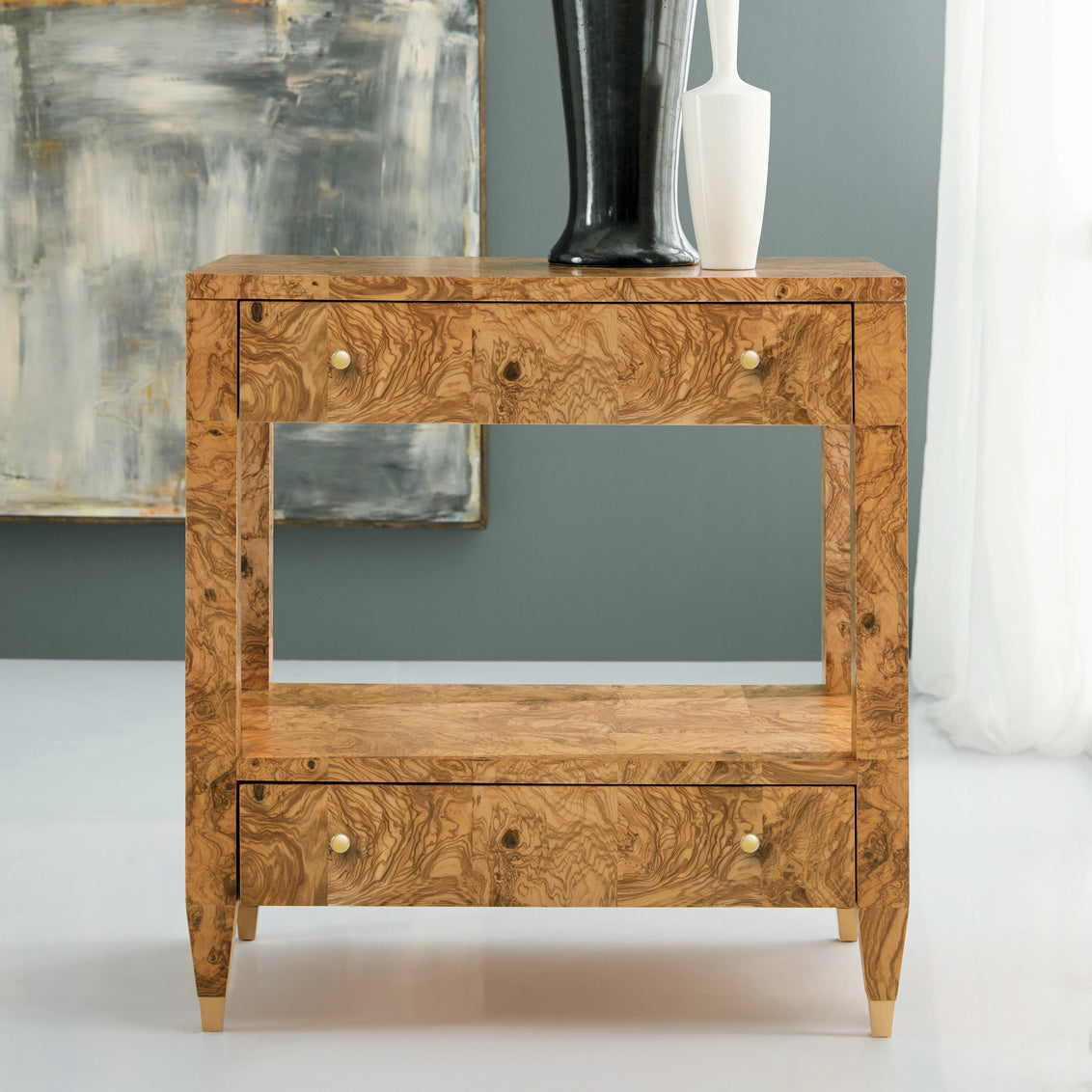 Olive Ash Nightstand