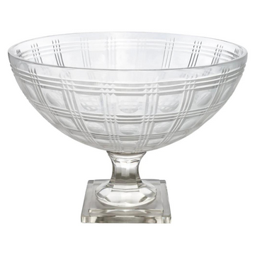 York Collection, Footed Bowl, Clear