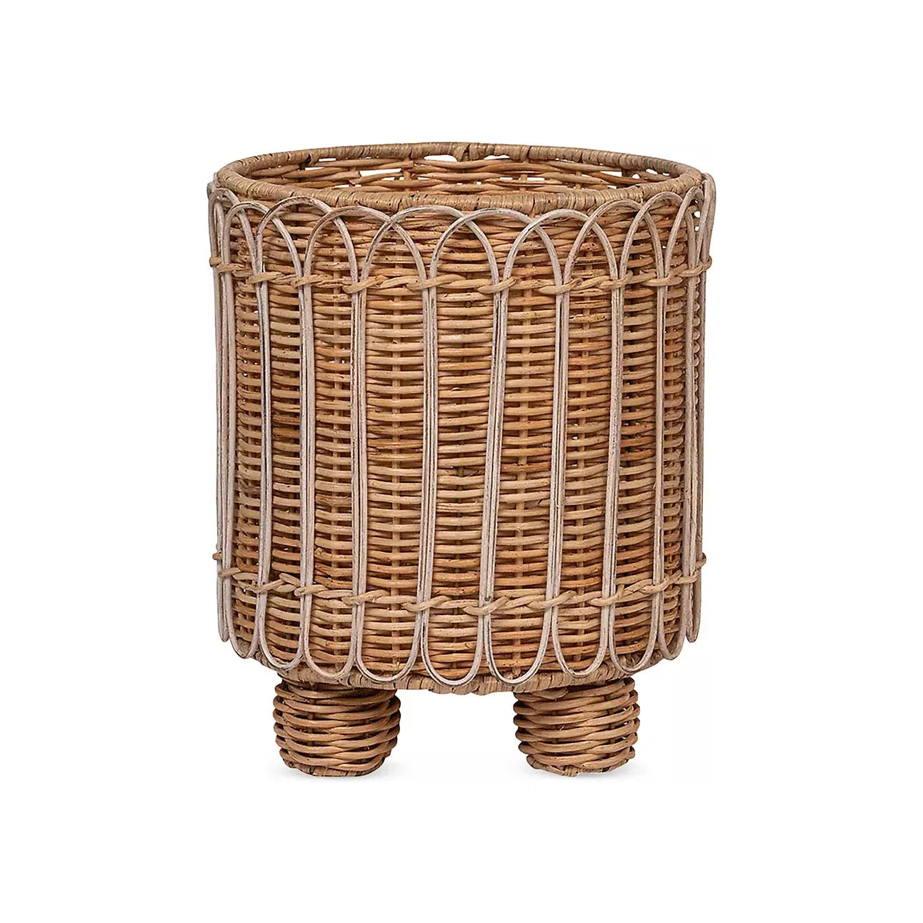 Provence Rattan 8" Round Planter