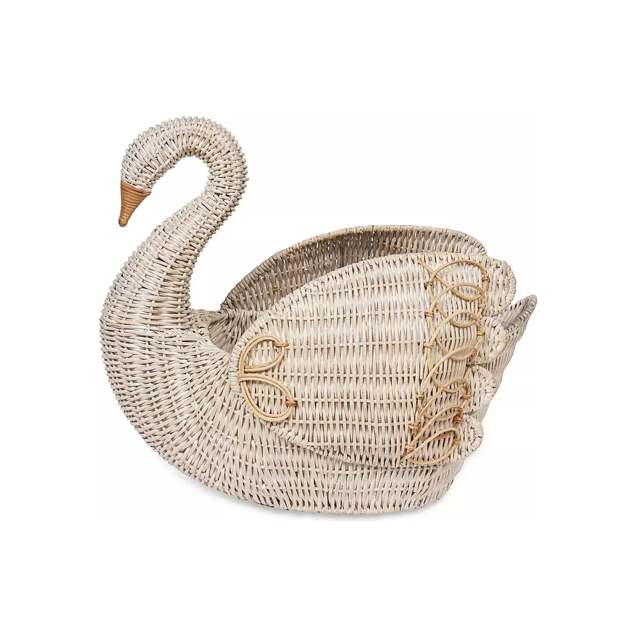 Provence Rattan Medium Swan Basket