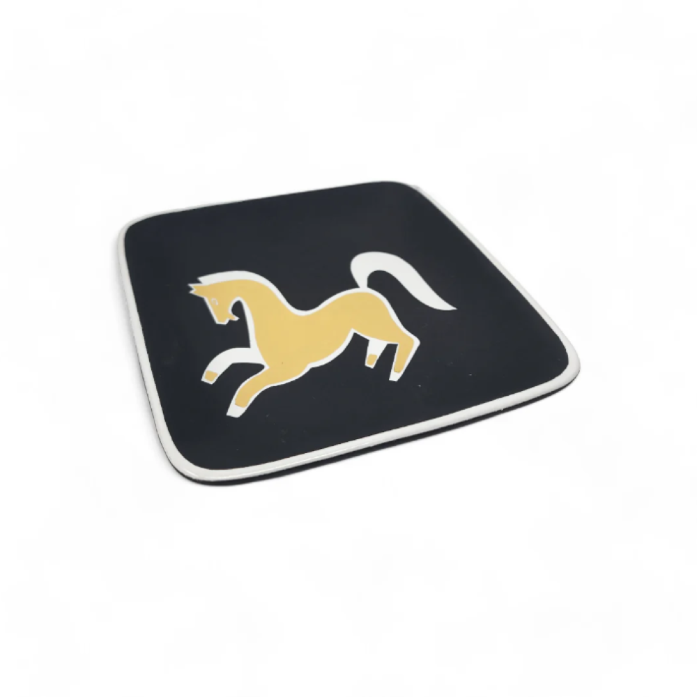 Small Square Dancing Horse Tray