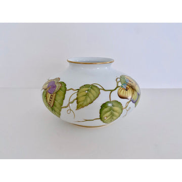 Art Nouveau Butterfly Low Vase