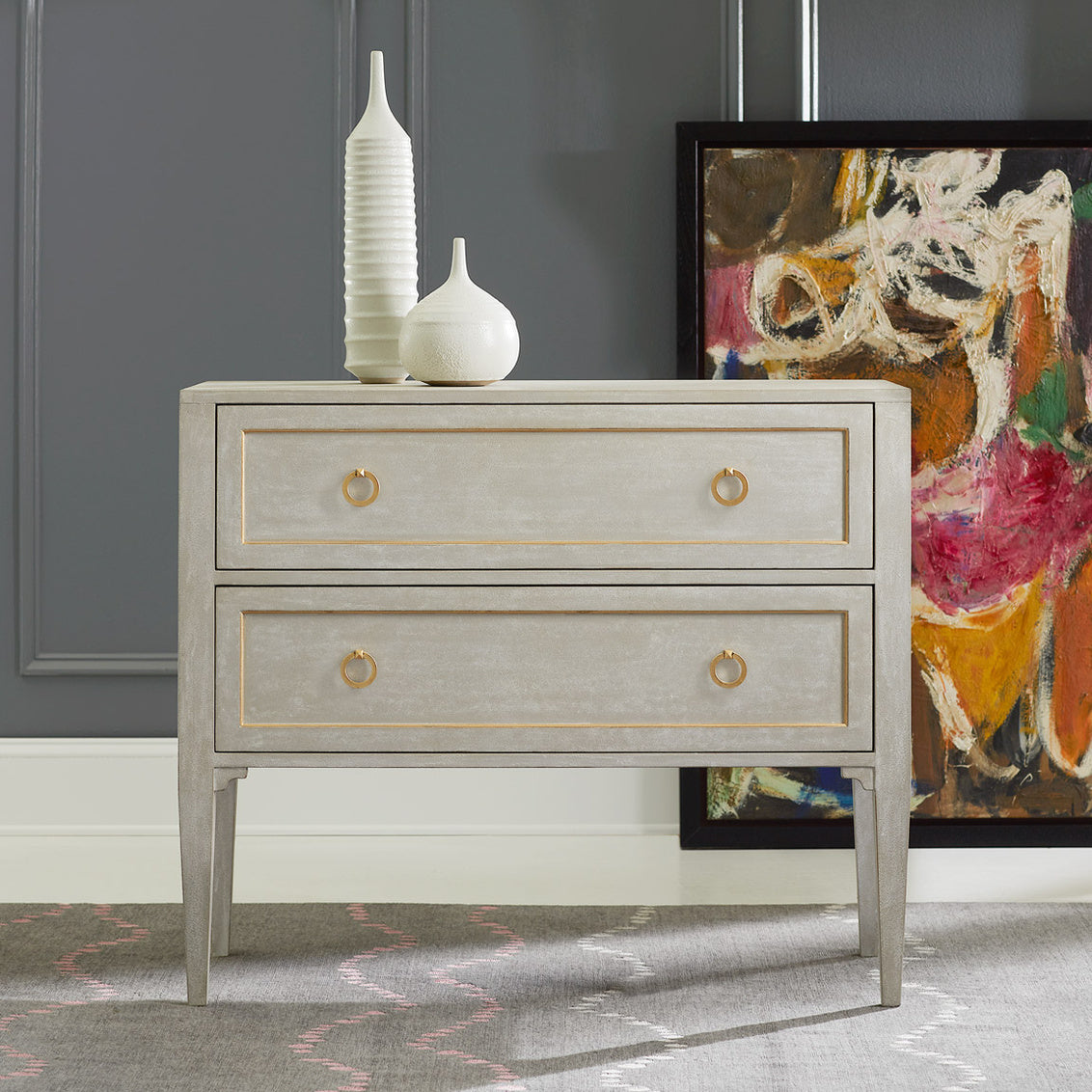 Gustavian Two Drawer Chest