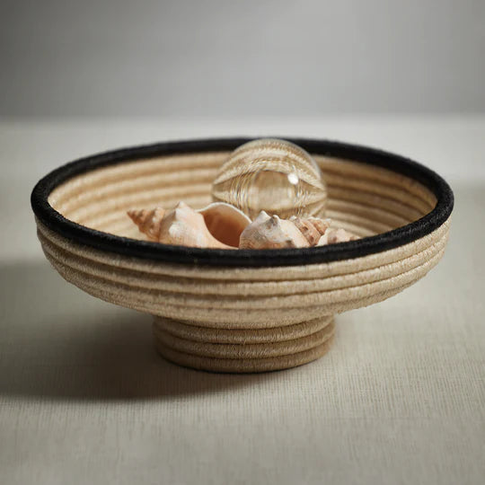 Martigues Coiled Abaca Footed Bowl