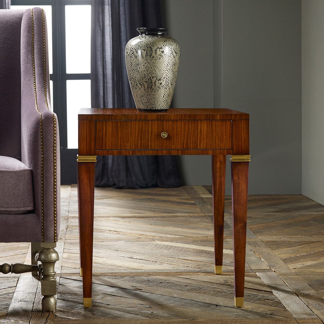 Modern Rosewood End Table