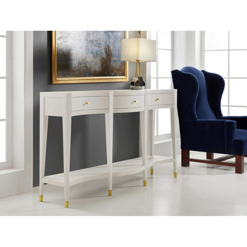 Serpentine Console-White Linen