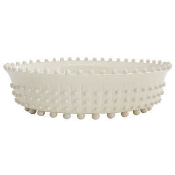 Spitzy Centerpiece Ivory Ceramic