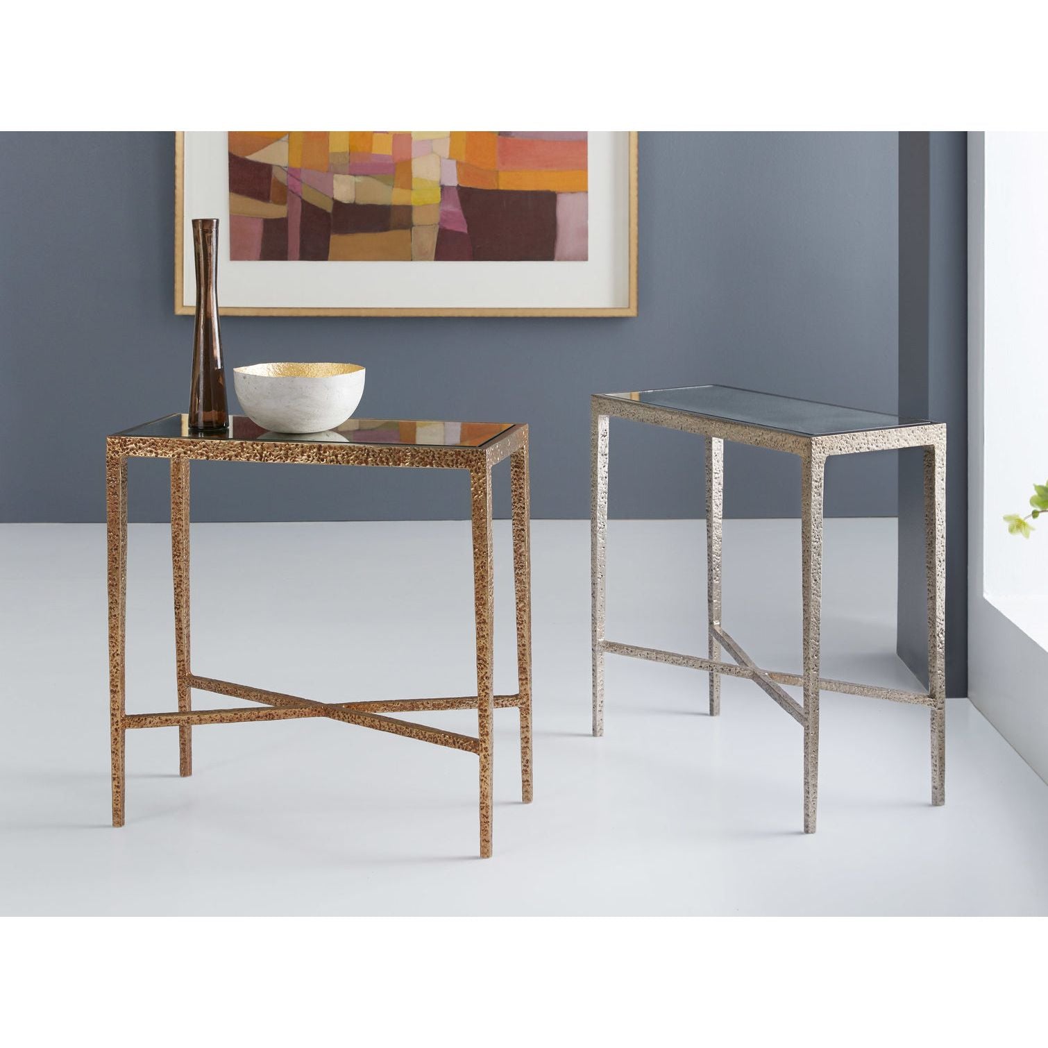 Texture Chairside- Antique Aluminum