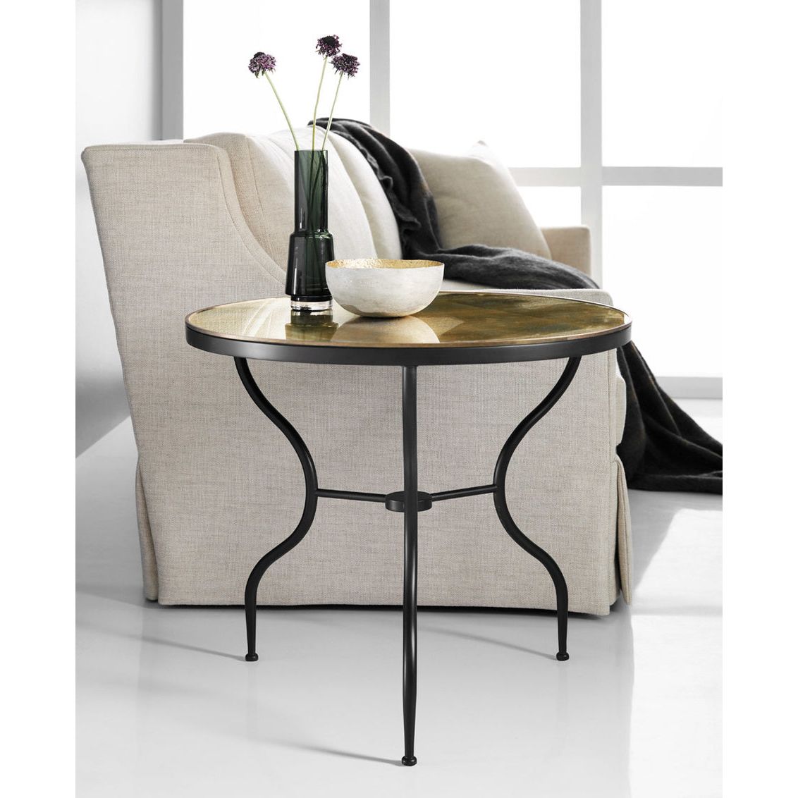 Wrought Iron End Table