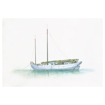 Asian Boat Framed Print