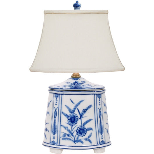 Blue & White Tea Caddy Lamp