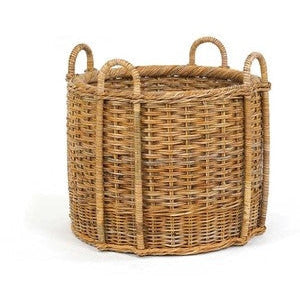 French Country Fireplace Basket