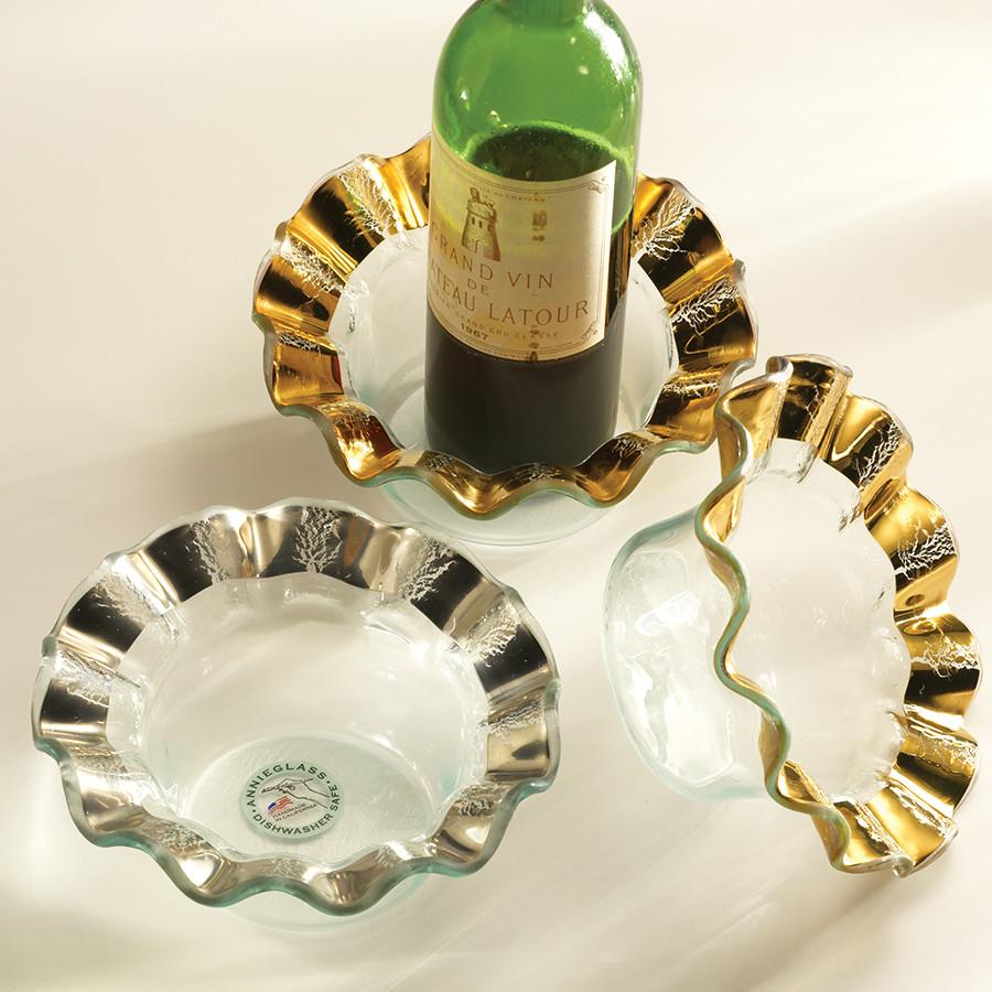 Annieglass Ruffle Wine Coaster