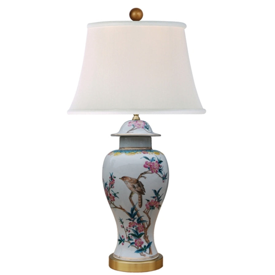 Bird Temple Jar Lamp