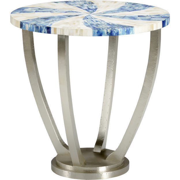 Blue Swirl Side Table