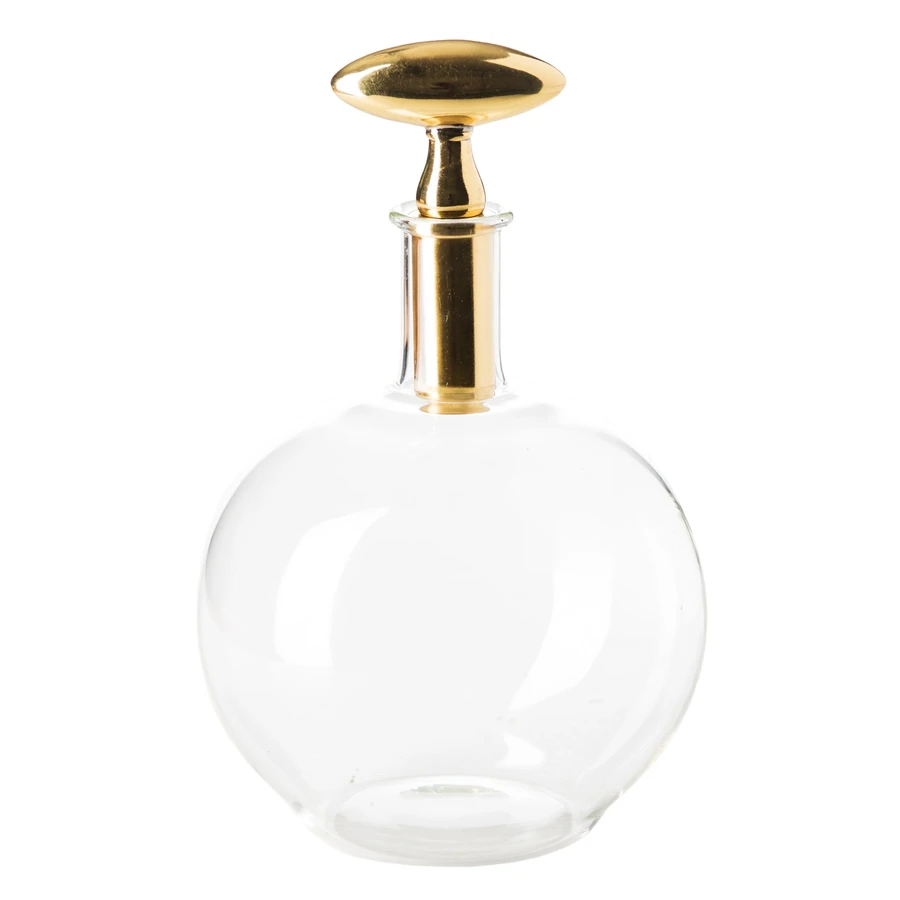 Decanter with Brass Top