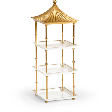 Pagoda Shelf - Gold