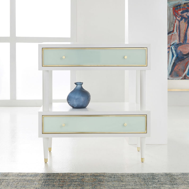Seaglass Two Tier Nightstand